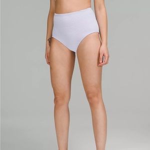 Lululemon Smocked Swim Bottom High Waist, Medium Bum Coverage